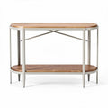 Table basse en bois et métal dimensions 90 x 40 x 75 cm pour salon