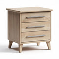 Table de chevet en bois clair avec 3 tiroirs dimensions 45 x 40 x 60cm
